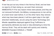 霍尔木兹危机升级！特朗普再度警告伊朗：若布雷，将遭空前打击