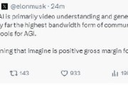 马斯克称Grok Imagine实现了正毛利