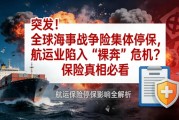 全球海事战争险集体停保，航运业陷入“裸奔”危机？