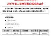 金徽酒：2025年前三季度A股每股现金红利0.20元