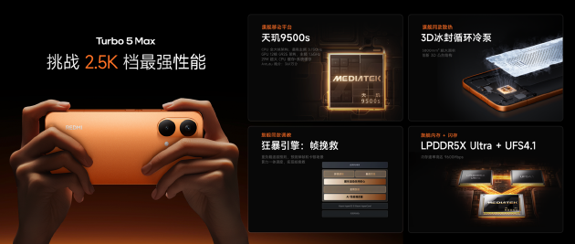 REDMI Turbo 5 Max发布：新生代满配性能机 售价2199元起