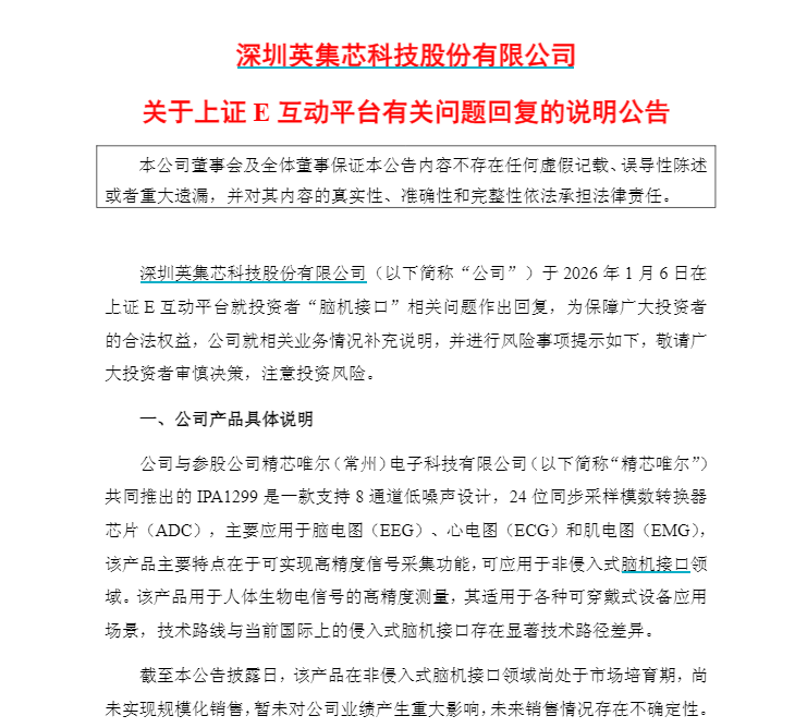 在互动平台人为策划“自问自答”,英集芯被证监会立案调查