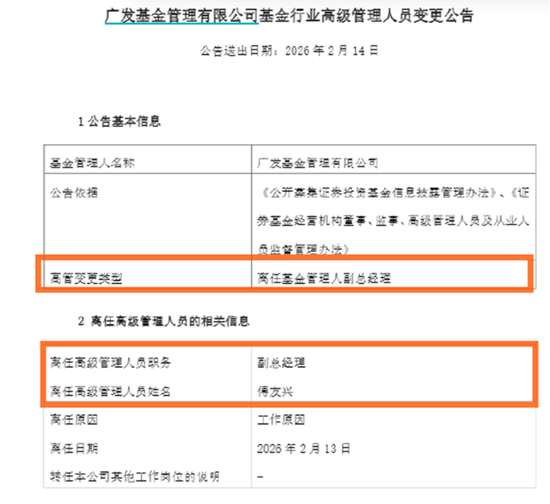 广发基金百亿老将傅友兴卸任副总经理，此番调整将走向何方？