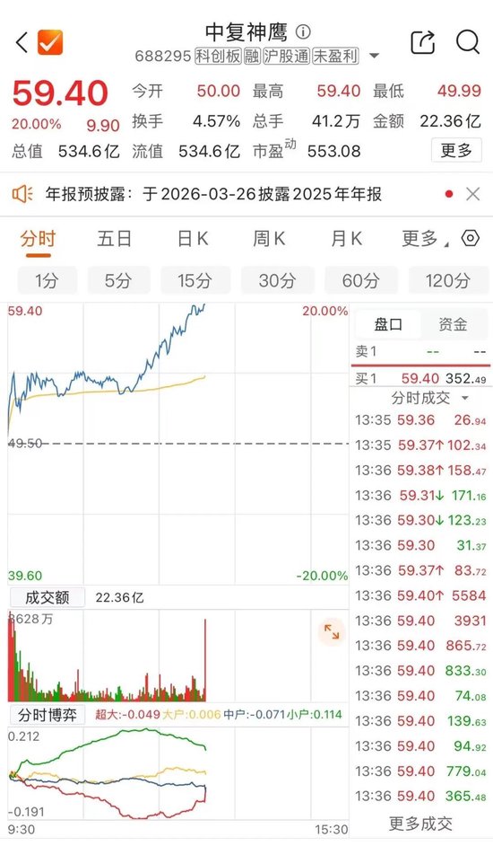 午后“20cm”涨停!688295股价创新高