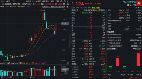 港股暴力反弹，创新药一马当先，520880飙涨超4%！电力爆发涨停潮，华宝基金电力ETF劲涨近4%