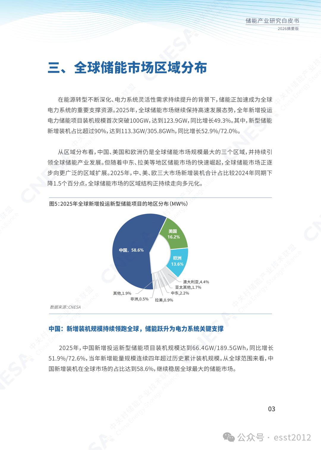 2025年度中国储能企业出货情况重磅揭晓！ESIE 2026开幕式现场发布《储能产业研究白皮书 2026》