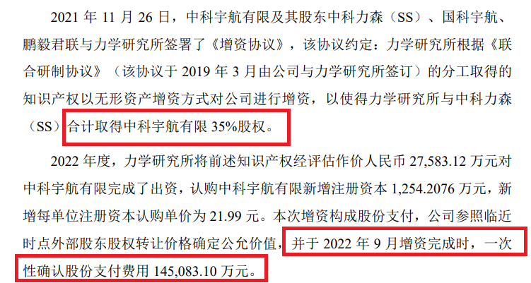 中科宇航IPO:报告期内股份支付金额高达19亿元 技术独立性待考 实控人“双跨”问题仍未解决