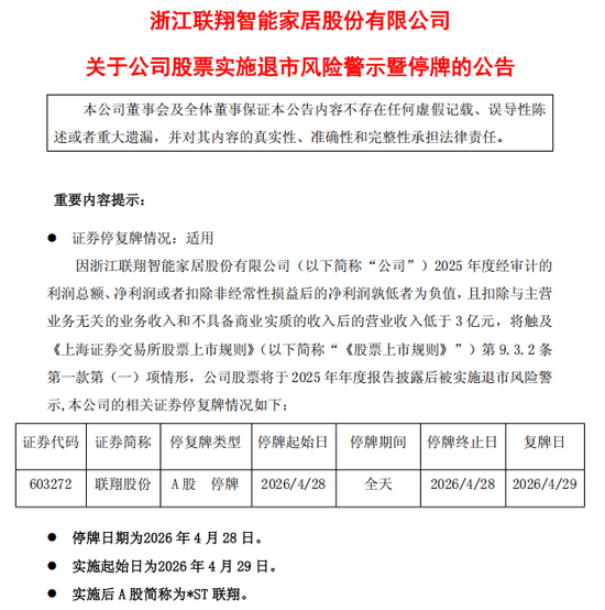 警报拉响！多家A股公司触发退市红线