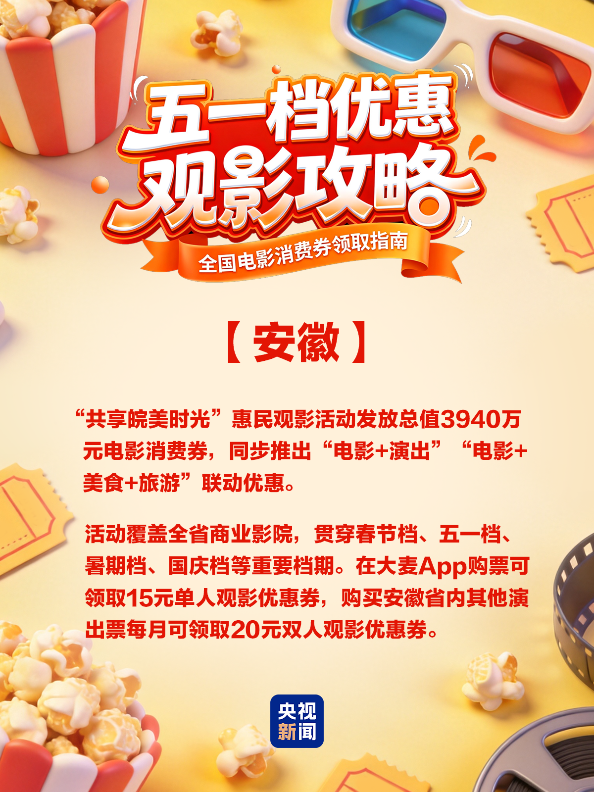 五一票房破4亿！各地电影消费券来了