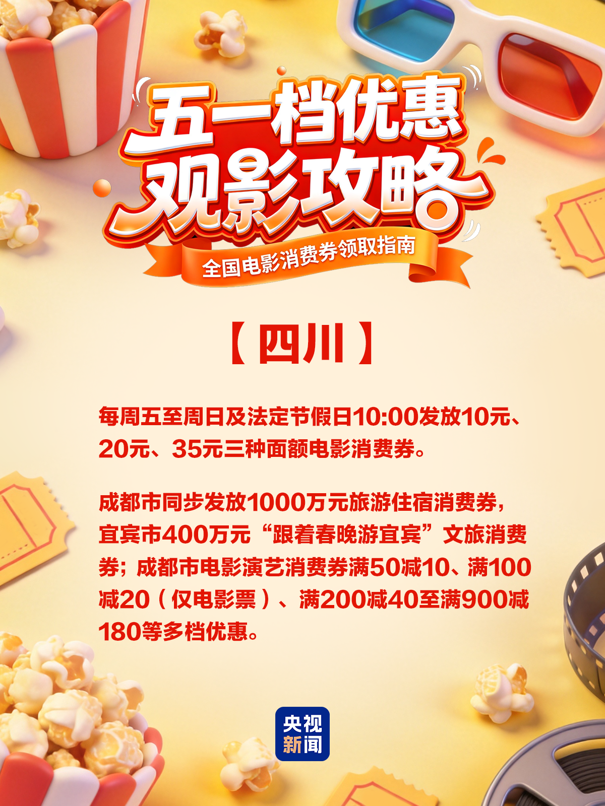 五一票房破4亿！各地电影消费券来了